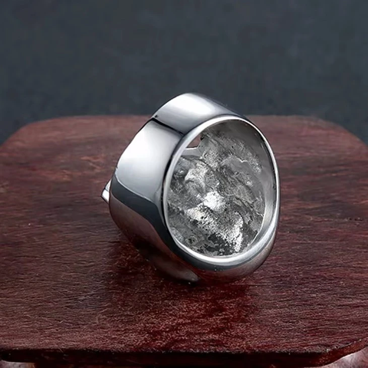 Hip Hop Vintage Skeleton Punk Ring For Men
